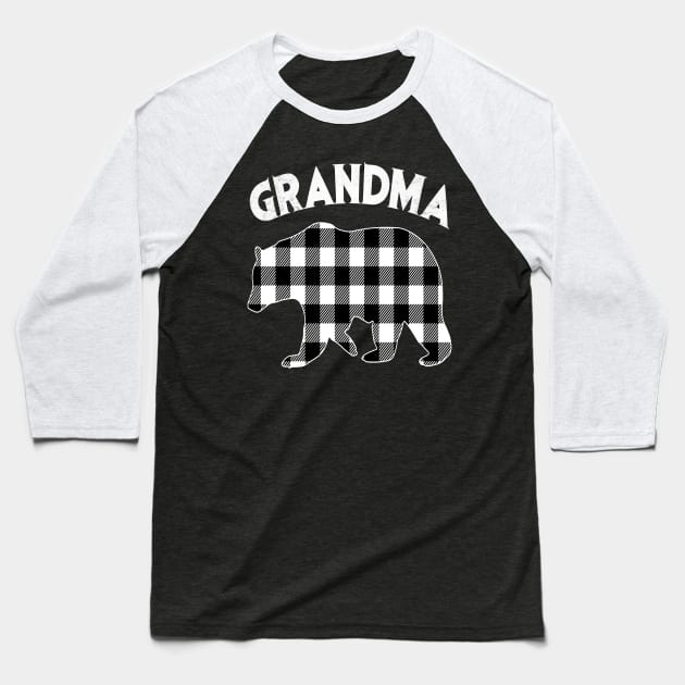 Black And White Grandma Bear Baseball T-Shirt by brittenrashidhijl09
